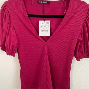 Zara low cut blouse